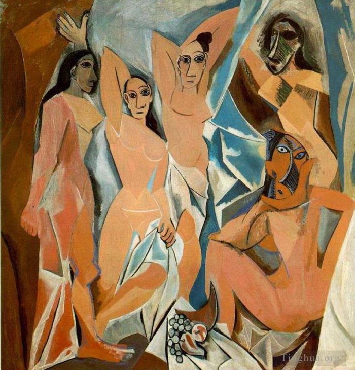 Pablo Picasso Ölgemälde - Les Demoiselles d Avignon Die jungen Damen von Avignon 1907