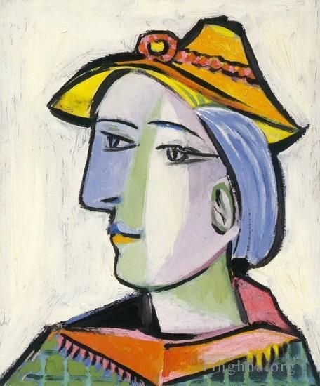 Pablo Picasso Ölgemälde - Marie Therese Walter au chapeau 1936