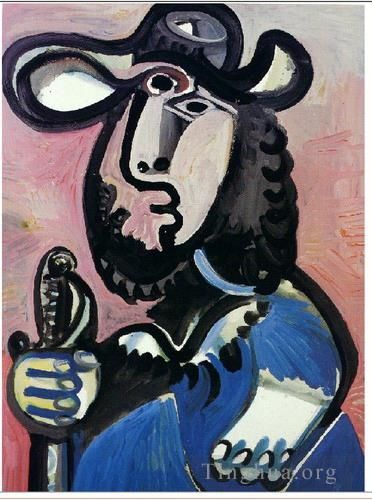 Pablo Picasso Ölgemälde - Mousquetaire 1972