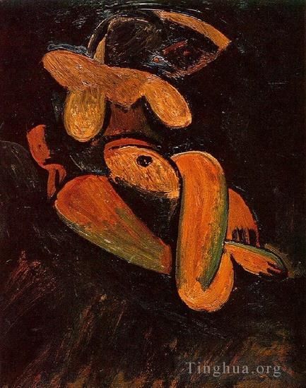 Pablo Picasso Ölgemälde - Neues Sofa 2 1908