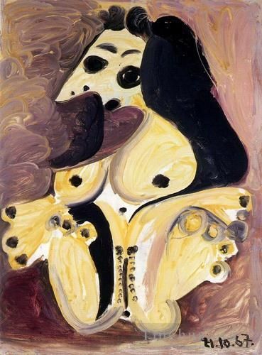 Pablo Picasso Ölgemälde - Nu sur fond mauve de face 1967