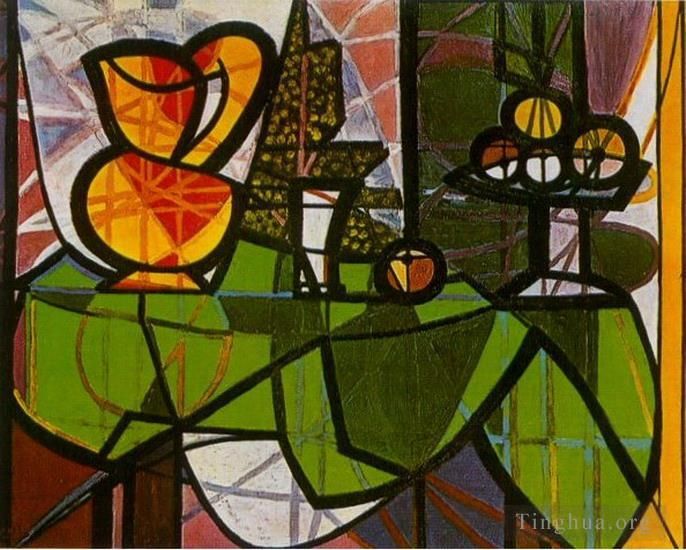 Pablo Picasso Ölgemälde - Pichet und Coupe de Fruits 1931
