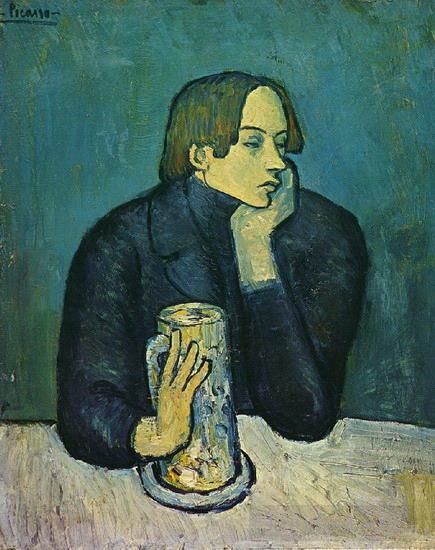 Pablo Picasso Ölgemälde - Porträt De Jaime Sabartes Le Bock 1901