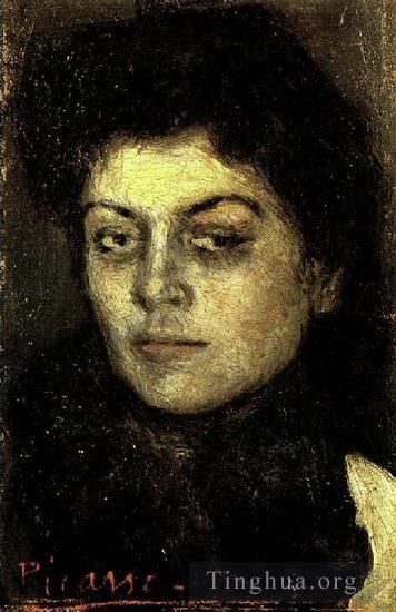 Pablo Picasso Ölgemälde - Porträt von Lola Ruiz Picasso 1901