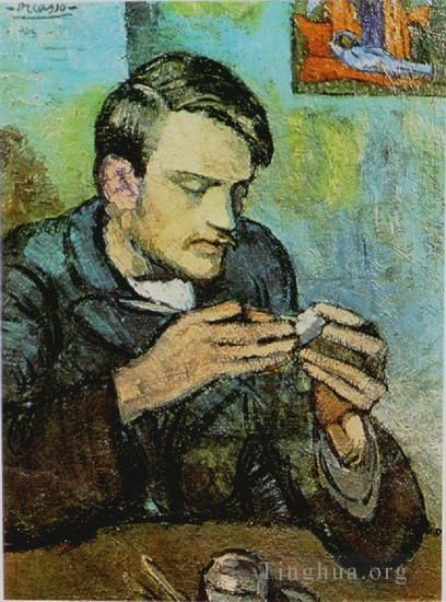 Pablo Picasso Ölgemälde - Porträt von Mateu Fernandez de Soto 1901