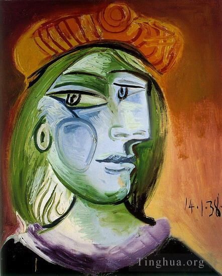 Pablo Picasso Ölgemälde - Porträt einer Frau 1938 2