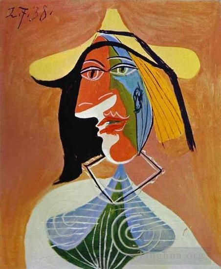 Pablo Picasso Ölgemälde - Porträt einer Frau 1938