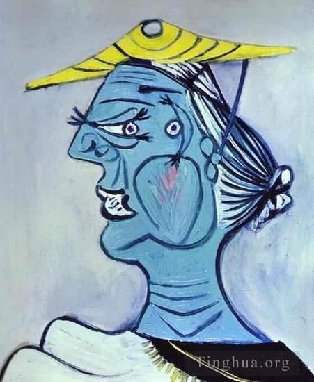 Pablo Picasso Ölgemälde - Porträt einer Frau im Chapeau 1938