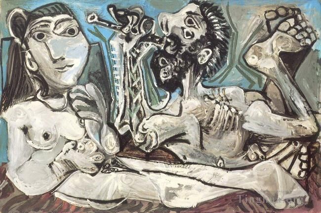 Pablo Picasso Ölgemälde - Serenade Laubade 3 1967