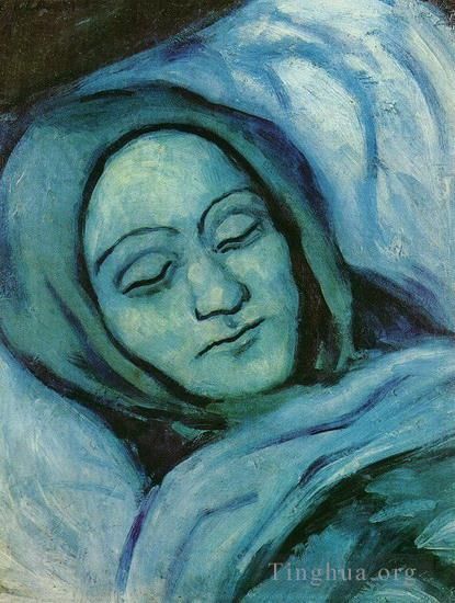 Pablo Picasso Ölgemälde - Tête d'une Femme Morte 1902