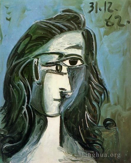 Pablo Picasso Ölgemälde - Tête de Femme 1962