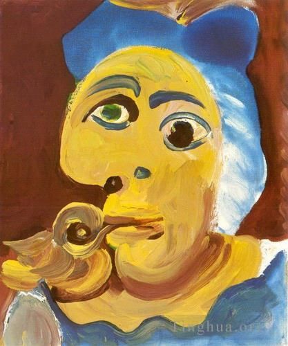 Pablo Picasso Ölgemälde - Tete et l'oseau 1971
