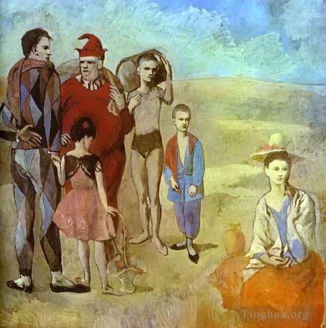 Pablo Picasso Ölgemälde - Die Familie der Saltimbanques 1905