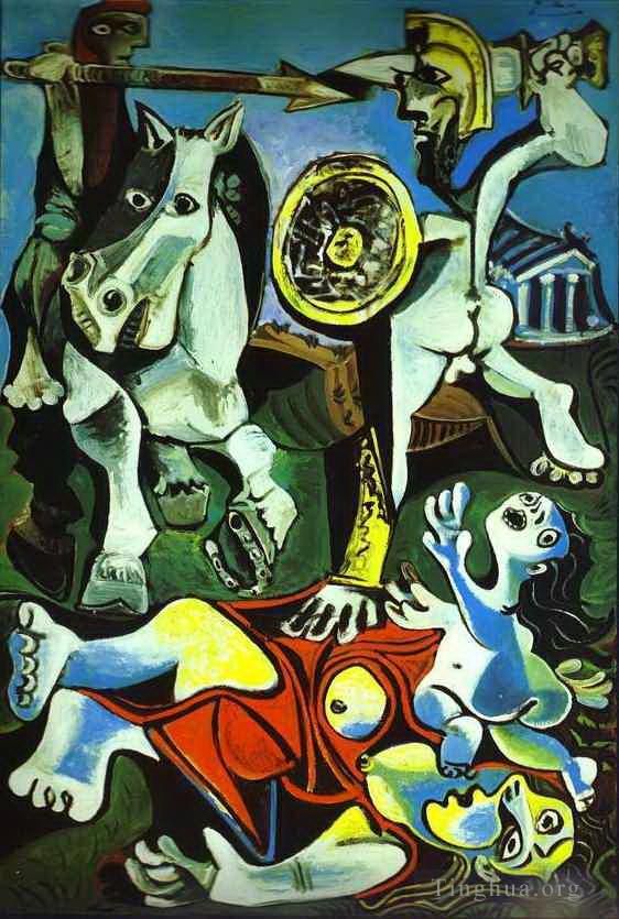 Pablo Picasso Ölgemälde - Die Vergewaltigung der Sabinerinnen 1962