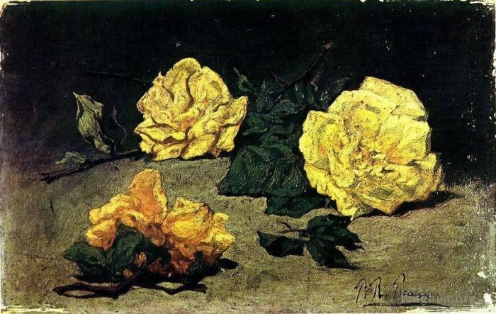 Pablo Picasso Ölgemälde - Drei Rosen 1898