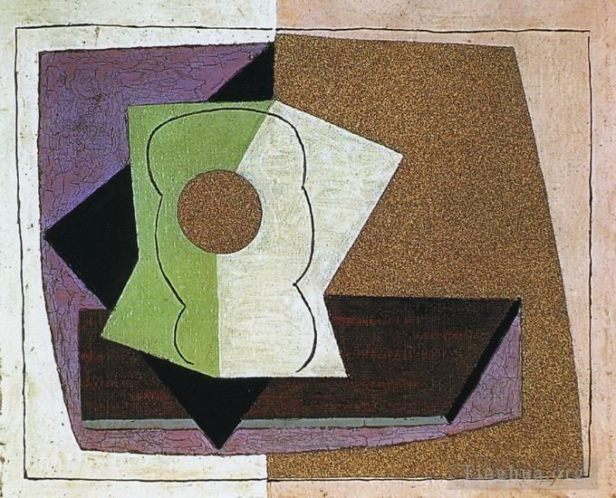 Pablo Picasso Ölgemälde - Verre sur une table 1914