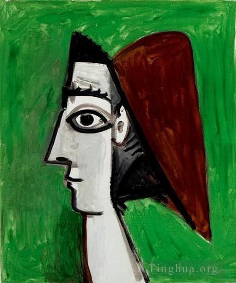 Pablo Picasso Ölgemälde - Visage feminines Profil 1960