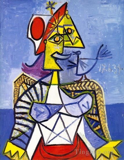 Pablo Picasso Ölgemälde - Femme assise 1939
