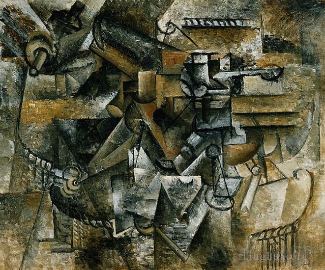 Pablo Picasso Ölgemälde - Verre d Absinth 1910