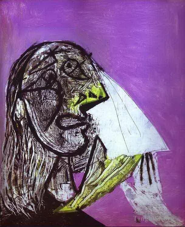 Pablo Picasso Andere Malerei - Eine Frau in Tränen 1937
