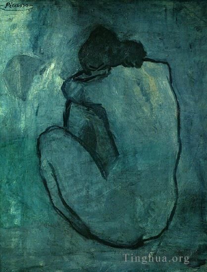 Pablo Picasso Andere Malerei - Blauer Akt 1902