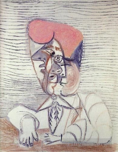 Pablo Picasso Andere Malerei - Buste d homme 1972