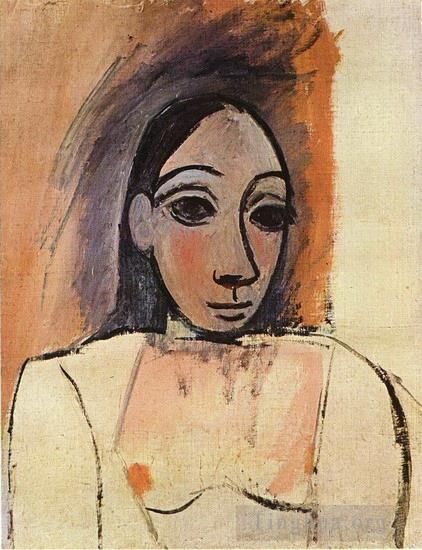 Pablo Picasso Andere Malerei - Büste der Frau 1906