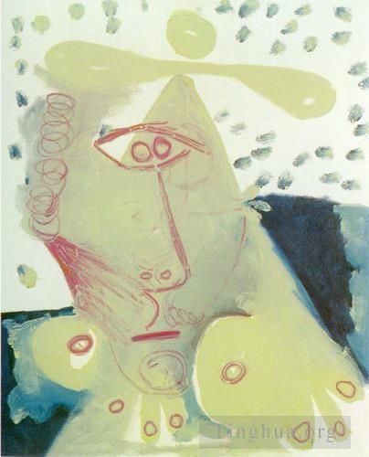 Pablo Picasso Andere Malerei - Büste der Frau 3 1971