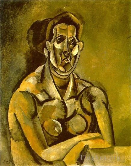 Pablo Picasso Andere Malerei - Büste der Frau Fernande 1909