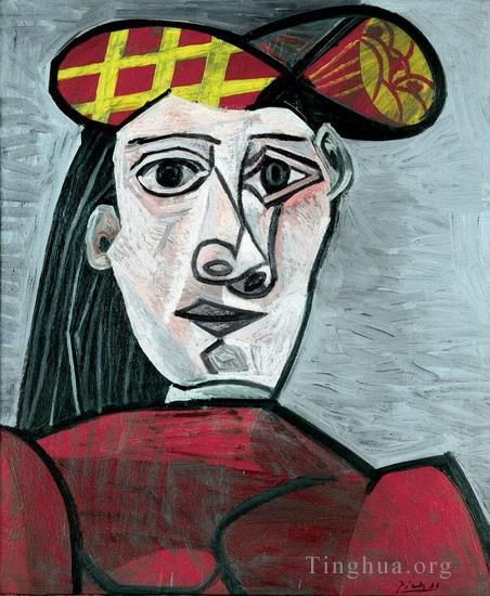 Pablo Picasso Andere Malerei - Buste de femme au chapeau 1941
