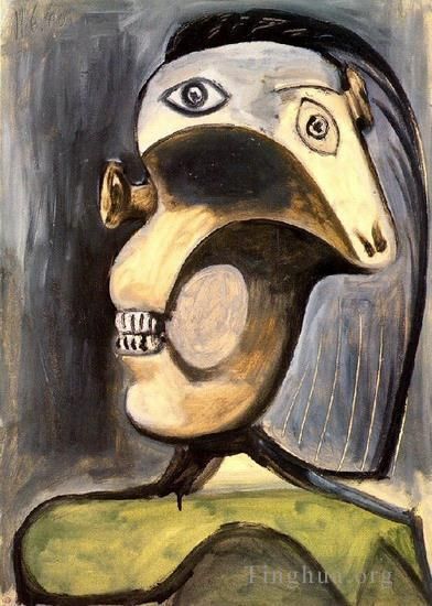 Pablo Picasso Andere Malerei - Buste de Figure feminin 1940