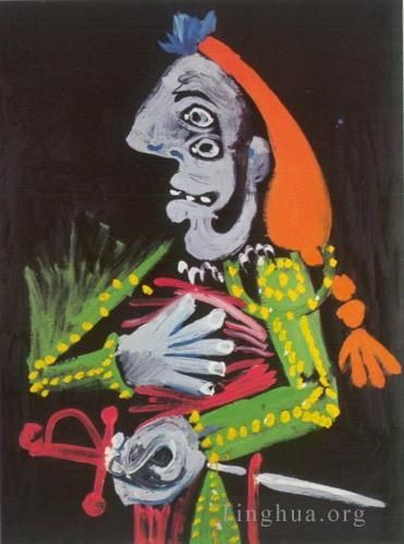 Pablo Picasso Andere Malerei - Buste de Matador 1970