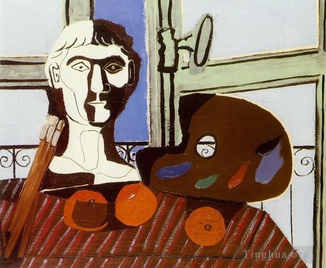 Pablo Picasso Andere Malerei - Büste und Palette 1925