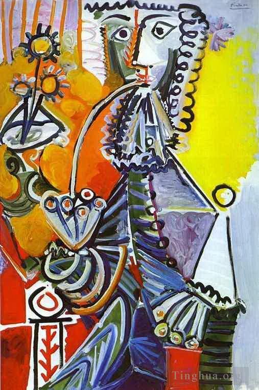 Pablo Picasso Andere Malerei - Kavalier mit Pfeife 1968