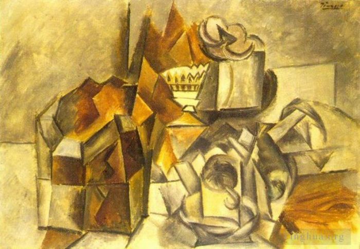 Pablo Picasso Andere Malerei - Coffret Compotier Tasse 1909
