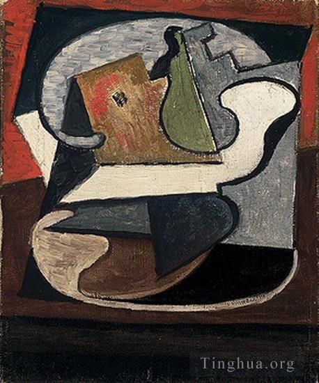 Pablo Picasso Andere Malerei - Compotier avec poire et pomme 1918