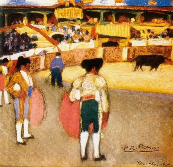 Pablo Picasso Andere Malerei - Courses de Taureaux Corrida 2 1900