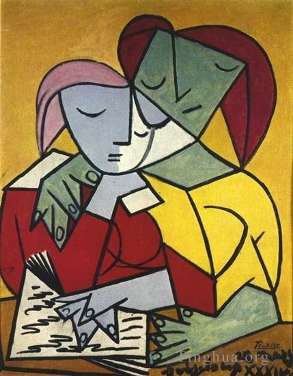 Pablo Picasso Andere Malerei - Deux personnages 2 1934