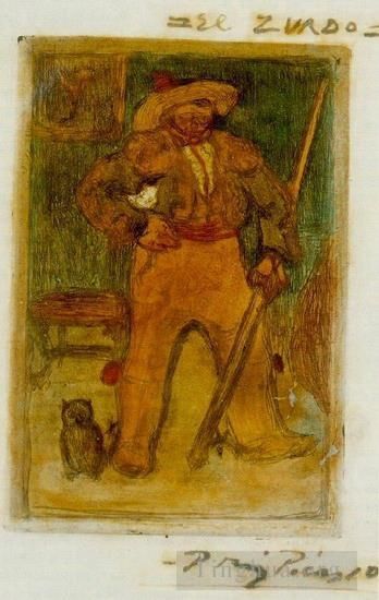 Pablo Picasso Andere Malerei - El Zurdo 1899