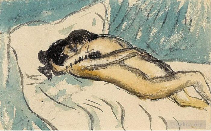 Pablo Picasso Andere Malerei - Etreinte 1901