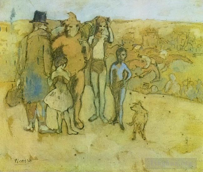 Pablo Picasso Andere Malerei - Familie der Saltimbanques aus dem Jahr 1905