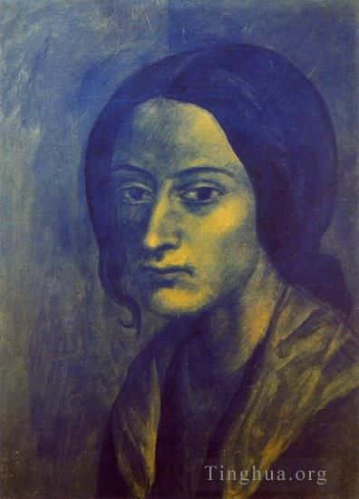 Pablo Picasso Andere Malerei - Femme a la boucle 1903