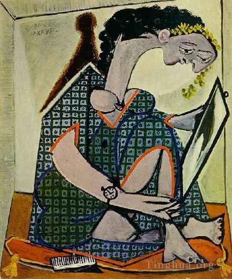 Pablo Picasso Andere Malerei - Femme a la montre 1936
