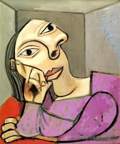Pablo Picasso Andere Malerei - Femme accoudee 1939