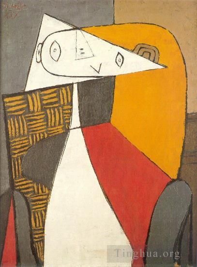 Pablo Picasso Andere Malerei - Femme assise Abbildung 1930