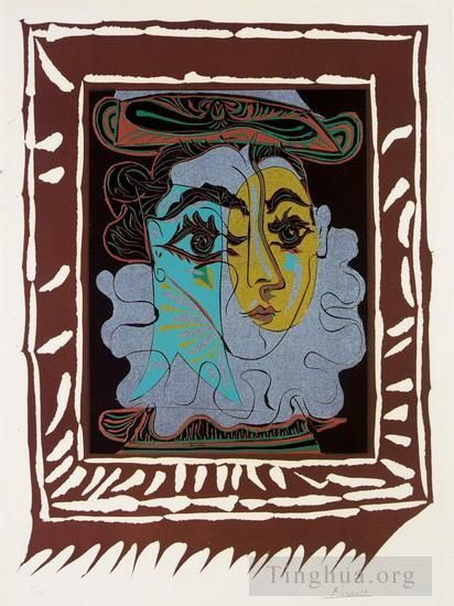 Pablo Picasso Andere Malerei - Femme au chapeau 1921
