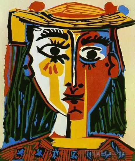 Pablo Picasso Andere Malerei - Femme au chapeau 1935