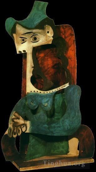 Pablo Picasso Andere Malerei - Femme au chapeau 1947