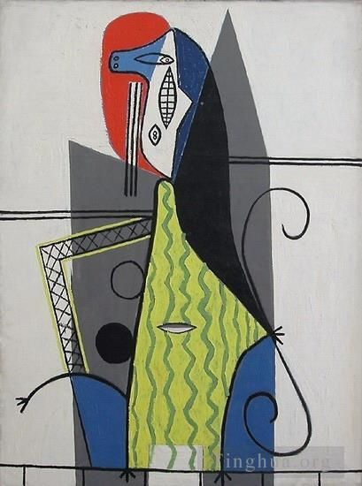Pablo Picasso Andere Malerei - Femme dans un fauteuil 3 1927