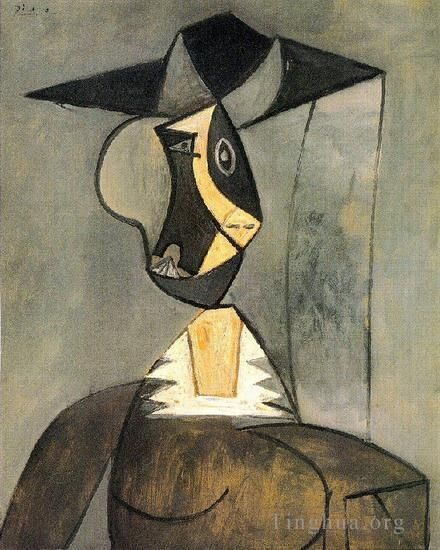 Pablo Picasso Andere Malerei - Frau in Grau 1942
